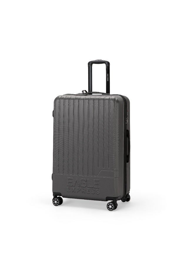 Eagle Express Fusion ABS Hard Shell Luggage - 28-Inch Trolley - Dark Grey - Free Protective Cover - 1-Year Warranty - Image 2