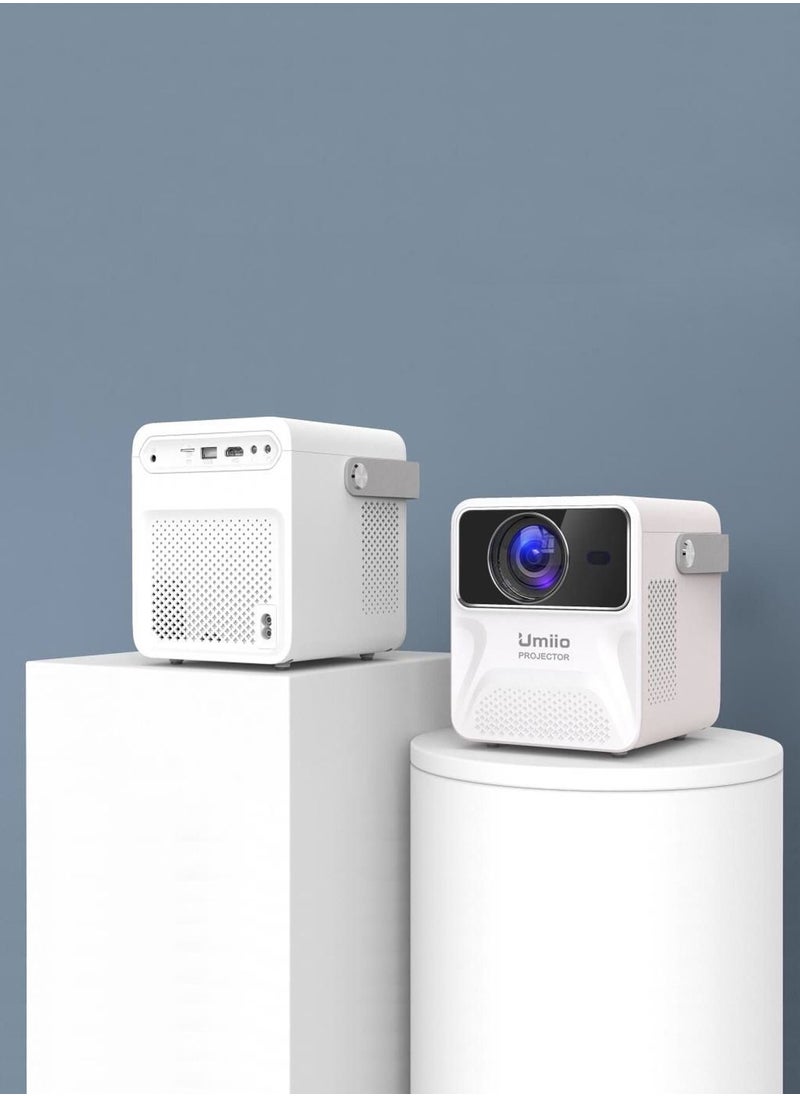 Umiio - Portable Chip Intelligence Projector Support WiFi Bluetooth HD With 16:09 Aspect Ratio For Home Cinema Business And Playing Games - Image 1