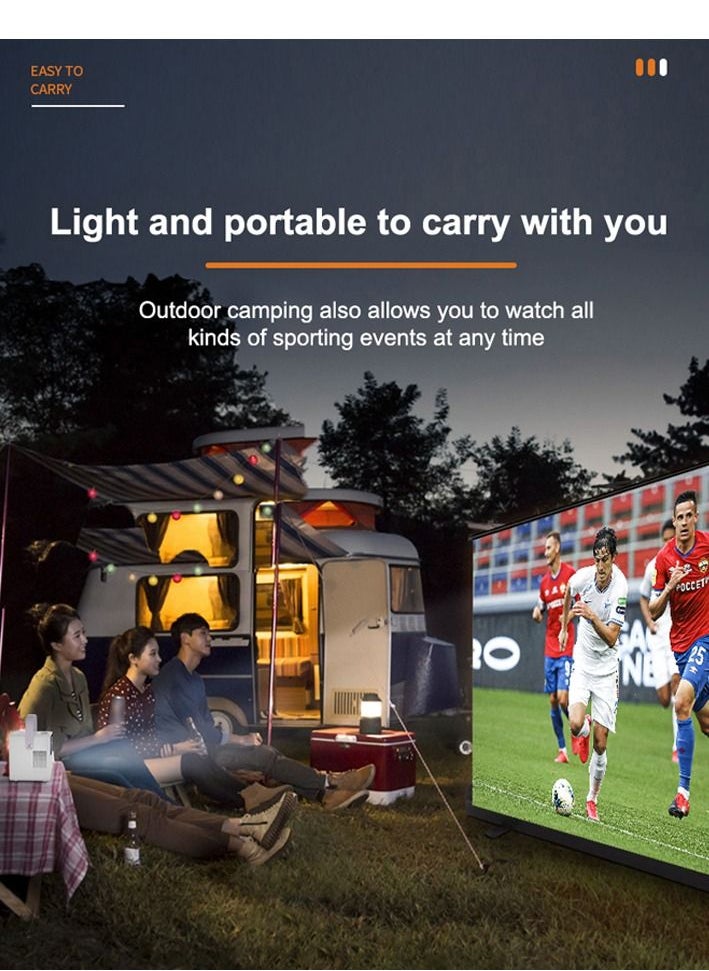 Umiio - Portable Chip Intelligence Projector Support WiFi Bluetooth HD With 16:09 Aspect Ratio For Home Cinema Business And Playing Games - Image 1