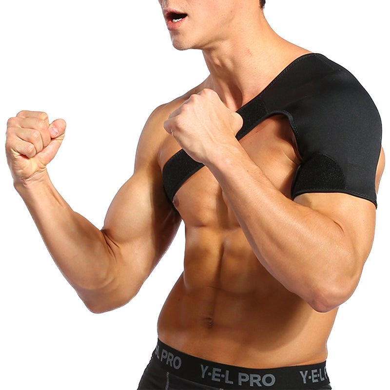 Shoulder Brace: Medical Grade Neoprene, Pain Relieving, Fully Adjustable - Support Wrap for Active Lifestyles, Unisex Arthritic & Rotator Cuff Shoulder Pain Relief - Image 2