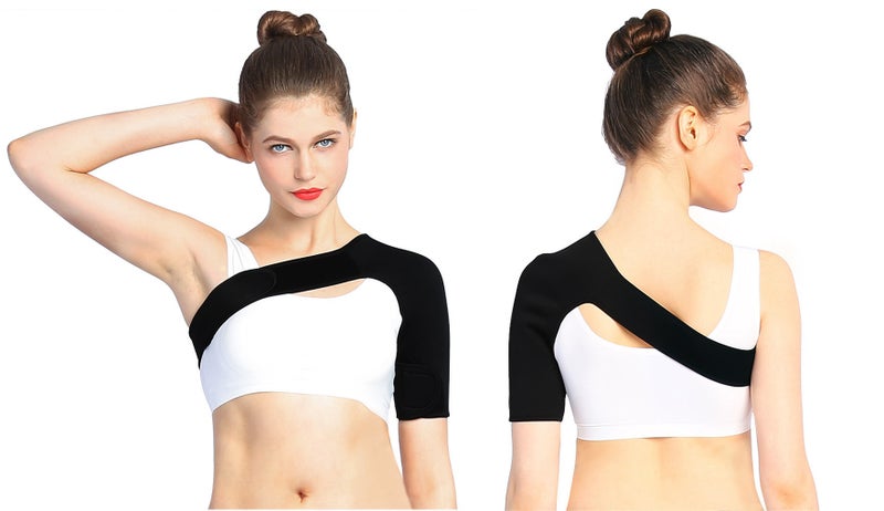 Shoulder Brace: Medical Grade Neoprene, Pain Relieving, Fully Adjustable - Support Wrap for Active Lifestyles, Unisex Arthritic & Rotator Cuff Shoulder Pain Relief - Image 4