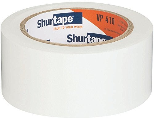 Shurtape شريط شورتاب VP 410 الملون ومجموعة شريط العلامات، لتحديد الأرضيات/الممرات أو الترميز بالألوان، يتوافق مع ترميز OSHA بالألوان، أبيض، 50 مم × 33 متر، لفة واحدة (104873) - Image 3