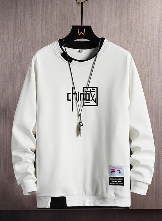 NIBEMINENT Men's Fashion Loose Long-sleeved Sweater Bottoming Shirt New Spring And Autumn Clothes - Image 3