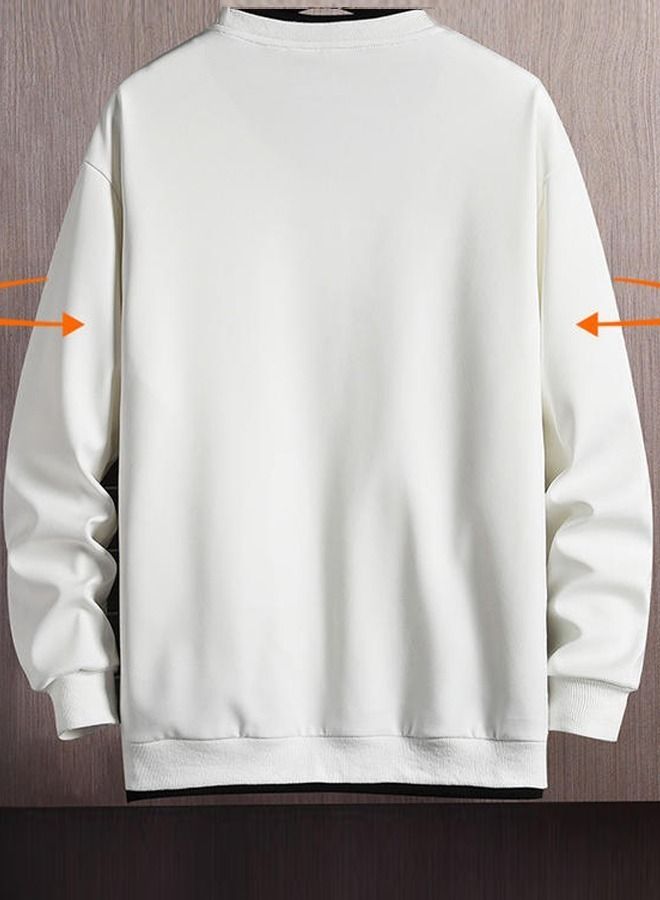 NIBEMINENT Men's Fashion Loose Long-sleeved Sweater Bottoming Shirt New Spring And Autumn Clothes - Image 4
