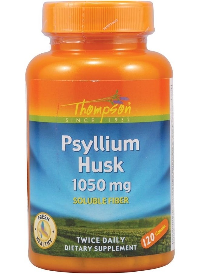 Thompson - Psyllium Husk, Veg Cap (Btl-Plastic) 1050mg 120ct - Image 1