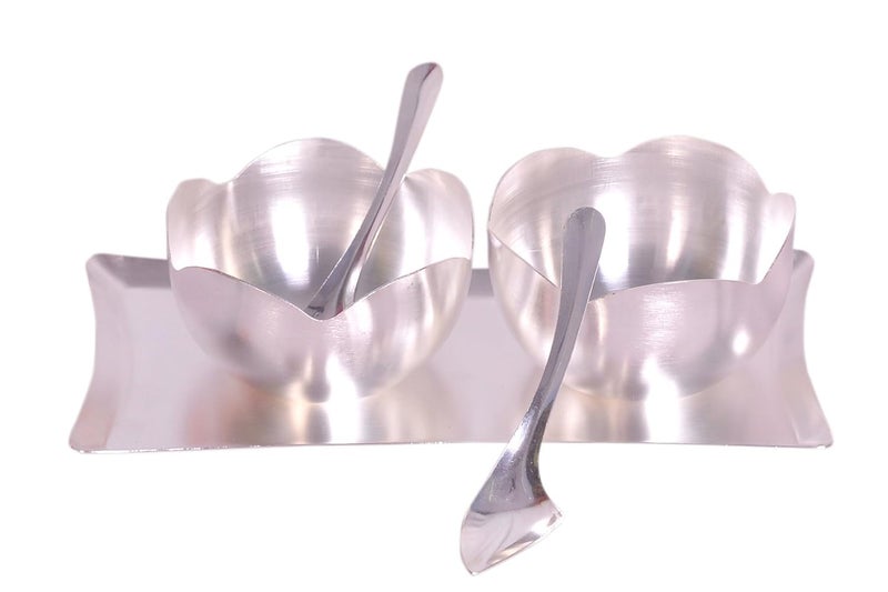 Dynore Set of 5 Silver Plated Dessert Serving Set
