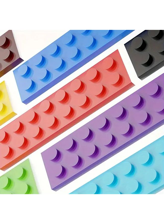 Yellow ABS Farm Garden Character Bricks 12pcs Building Blocks DIY Scenes Toys - Image 2