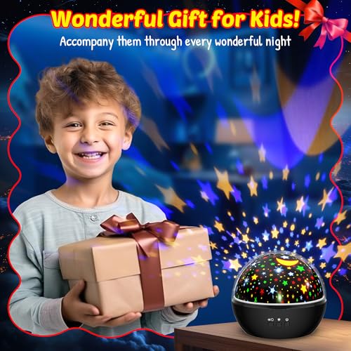 MOKOQI Super Hero Night Light for Boys | Spiderman Night Light and Star Projector 2-in-1 | Avengers Light Projector for Kids Bedroom Decor | Superhero Toys Gifts for Boys 4-6 - Image 4