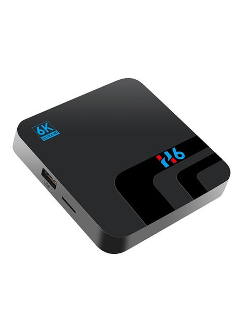 Android 9 H6 Intelligent STB Set Top Box 6K Wi-Fi Media Player V6331 Black