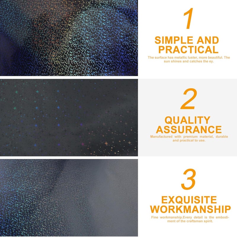 10pcs Holographic Vinyl Sticker Paper Set A4 Self-Adhesive Printable Colorful Film for Photo Albums and Craft Scrapbooking - Image 3