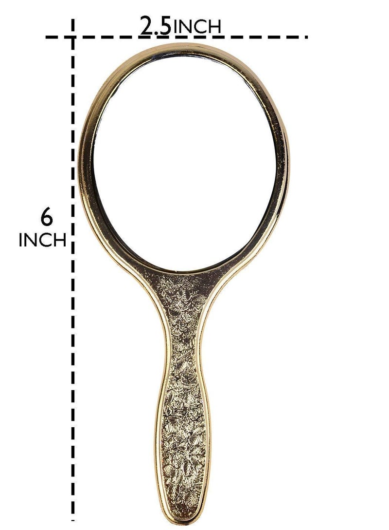 GLAN Face Makeup Mirror for Men and Women Hand Mirror for Daily Use - Image 2