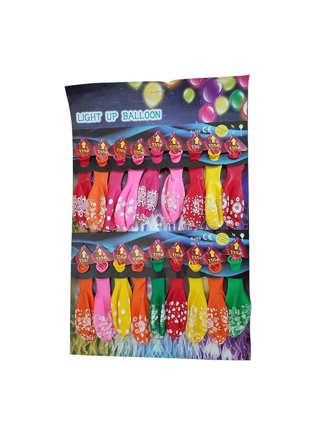 Loquat Pack Of 18 LED Light-Up Balloon Set