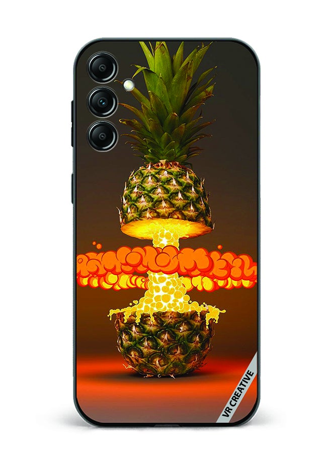 VR CREATIVE Protective Case Cover For Samsung Galaxy A34 Fire Pineapple Design Multicolour - Image 1