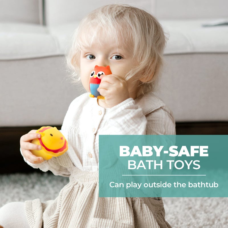 Hely Cancy Infant Bath Toys for 18 Months - No Hole Animal Bathtub Toys, Baby Bath Tub Toys - Image 5