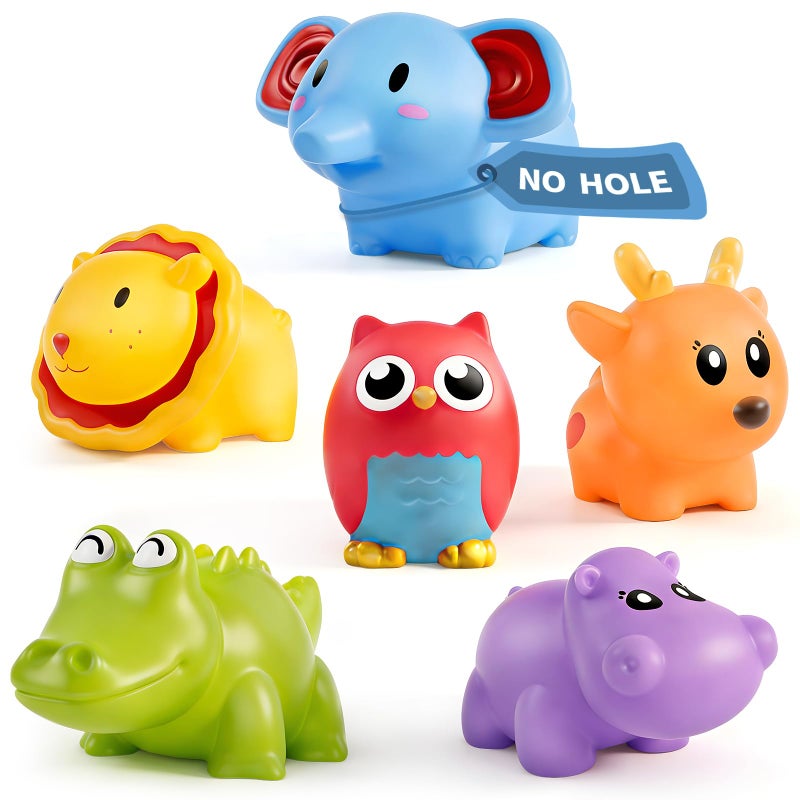 Hely Cancy Infant Bath Toys for 18 Months - No Hole Animal Bathtub Toys, Baby Bath Tub Toys - Image 1