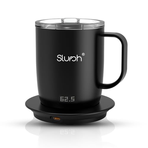 Slursh Temperature Control Smart Mug 300ml, Double Wall Vacuum Insulated Coffee Mug with Smart LED Display & Lid, 3200mAh Battery, Temperature Controlled Coffee Mug for Travel & Office - Image 3