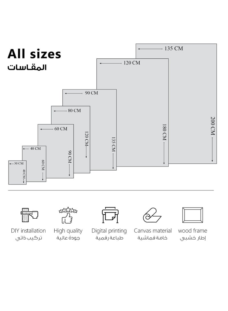 مودكلاس لوحة جدارية كانفس بتصميم تجريدي - Image 3
