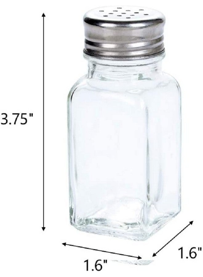 Tebery Tebery 30 Pack Glass Salt and Pepper Shaker Set with Stainless Steel Mushroom Top, 2.7oz Spice bottle for Kitchen, Restaurants and Catering, Classic Design  - Image 2