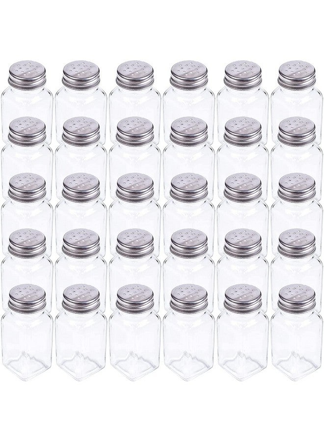Tebery Tebery 30 Pack Glass Salt and Pepper Shaker Set with Stainless Steel Mushroom Top, 2.7oz Spice bottle for Kitchen, Restaurants and Catering, Classic Design  - Image 1
