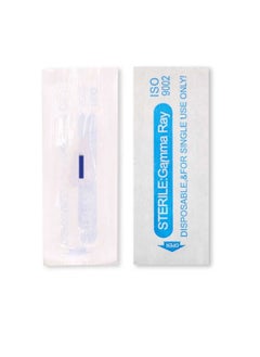 IOLITE Microblading 7 Prong Slant Flat Needle IC7PBLU SPMU NEEDLE Size 22mm one time use disposable blade Sterile packaged 12pcs  - Image 2