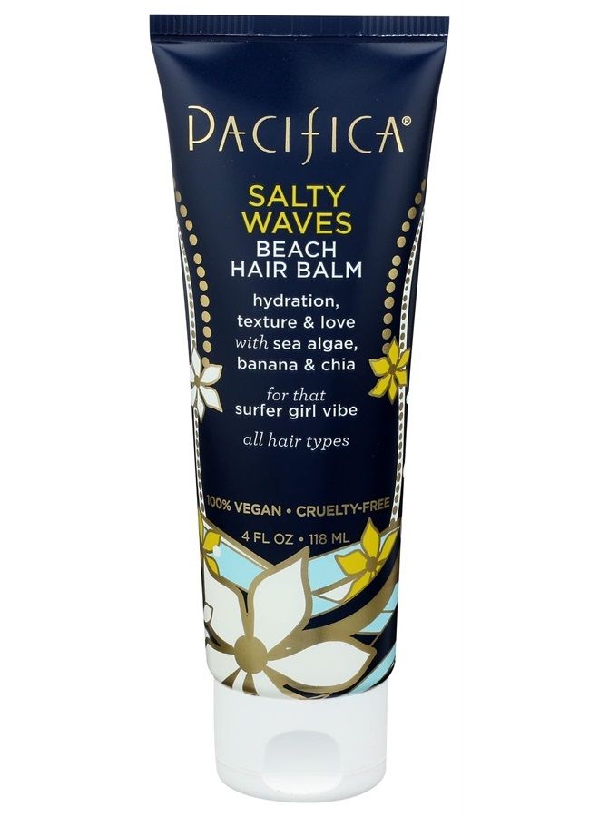 Pacifica Beauty, Salty Waves Beach Hair Styling Balm, Texturizing, Hydrating, Nourishing, Protection, and De-Frizzing, Wavy Hair Products, Paraben Free, Sulfate Free, Vegan & Cruelty Free - Image 1