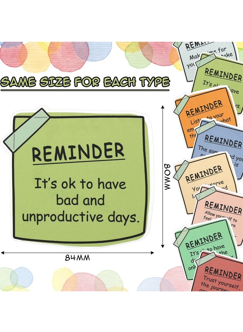 Barakah 48 Pcs Inspirational Quote Stickers, Positive Stickers for Mental Health Awareness, Stickers for Laptops Bottles Refrigerators Cabinets Positive Psychology Affirmations - Image 2