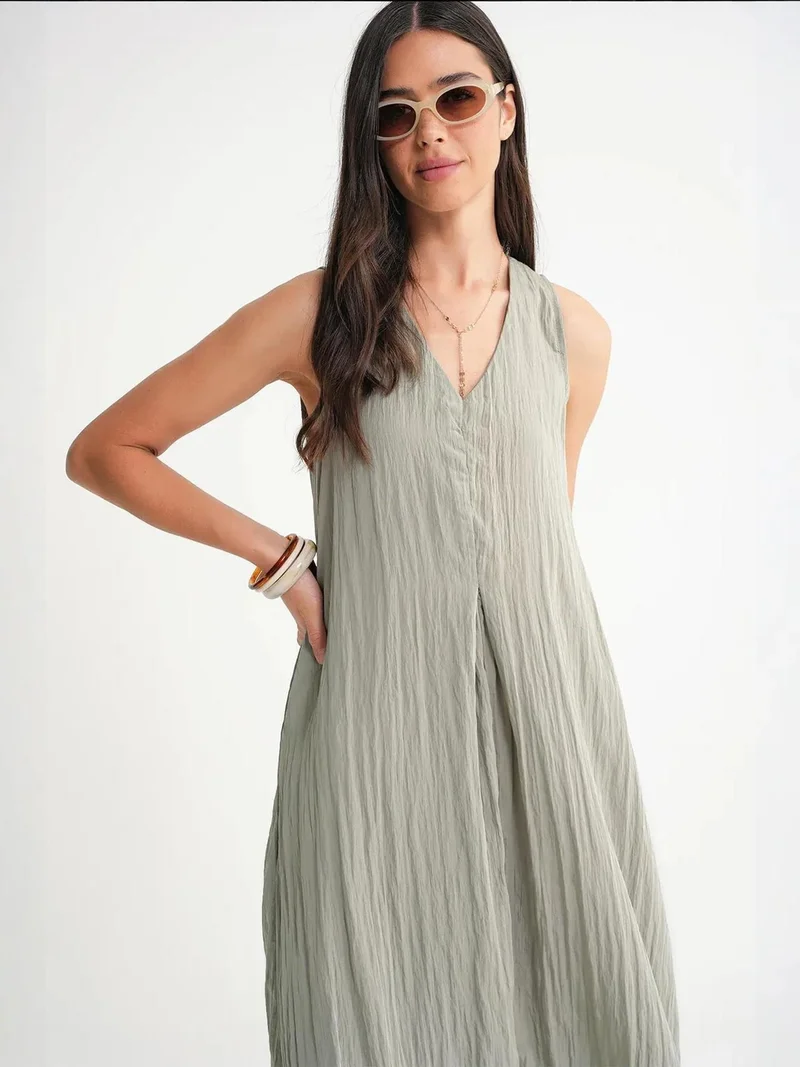 MixRay Mixray V-Neck Maxi Dress
