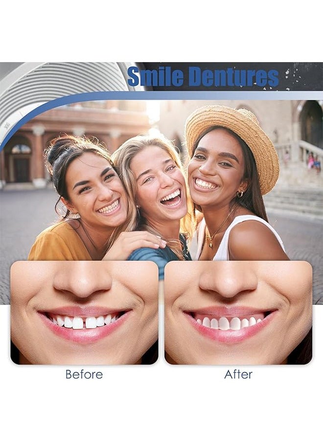 Generic Teeth Veneers White Dentures for Upper and Lower for Women Men Comfortable Flex Cosmetic Teeth Comfortable and No Pain Regain Confident Smile  - Image 4