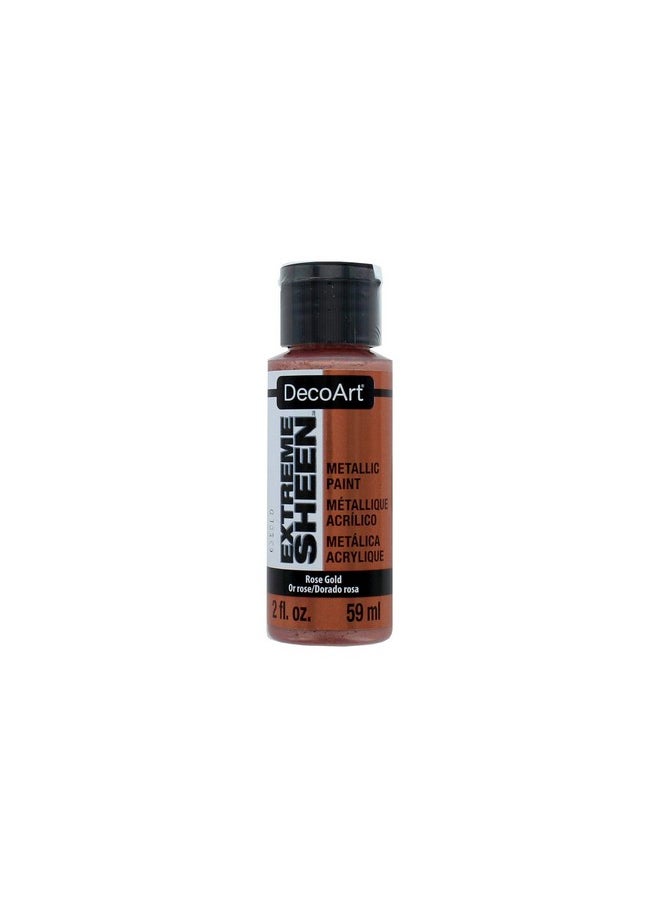 DecoArt - 2 Ounce Rose Gold Extreme Sheen Paint 2 Oz - Image 1