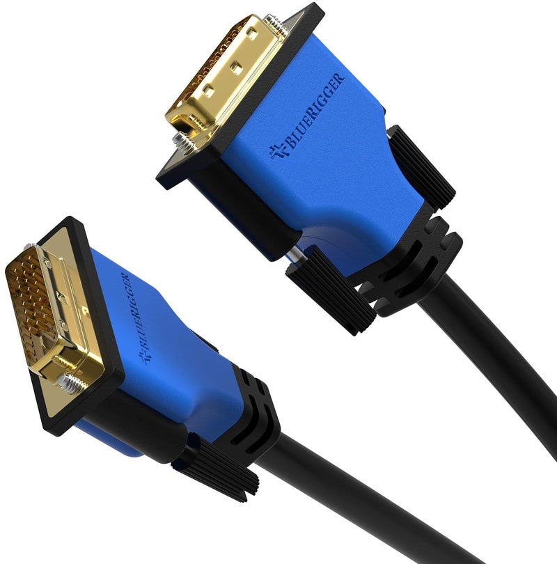 BlueRigger كابل DVI ذكر إلى DVI ذكر رقمي مزدوج الرابط (35 قدم / 10.67 متر) - Image 1