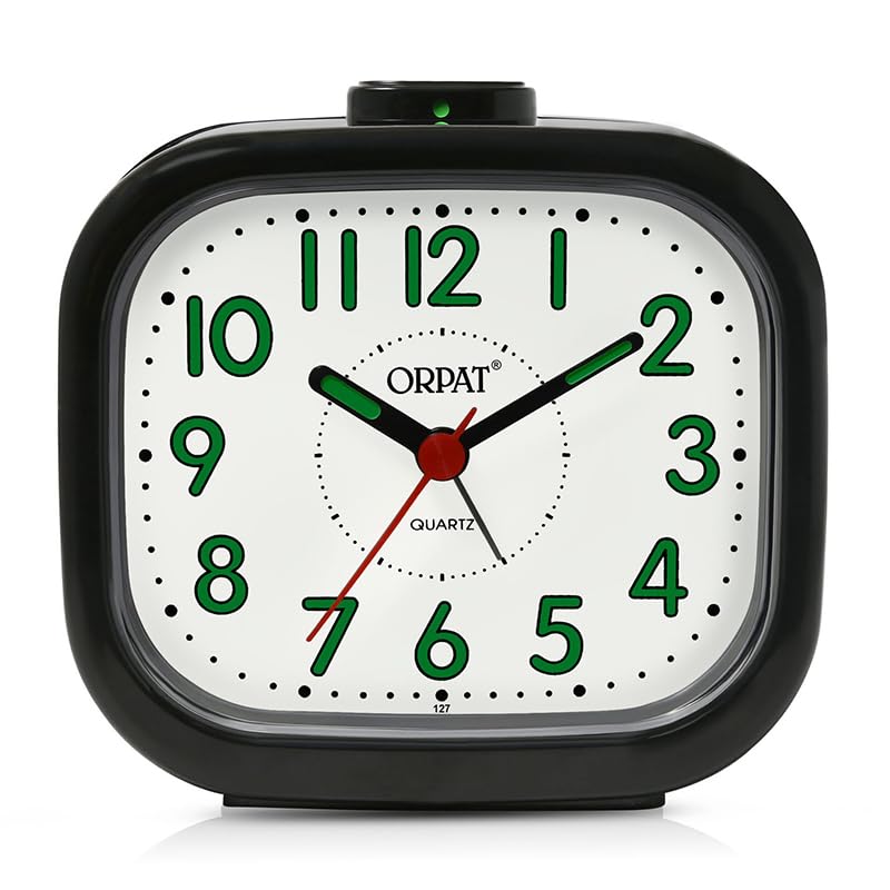 ORPAT TBB - 127 Alarm Clock Time Piece with Vintage Look in Black Colour - Image 5