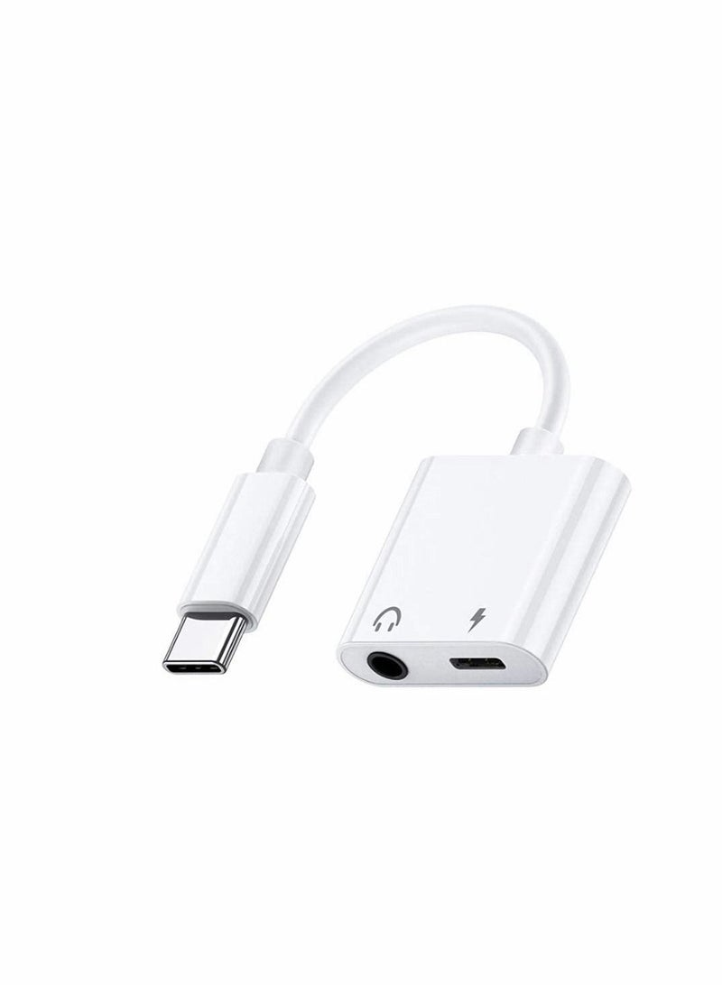 كاست ويف USB Type C إلى 3.5 مم سماعة رأس ومحول الشاحن 2 في 1 Aux Aux Audio Jack HI RES DAC سلك سريع الشحن متوافق مع Pixel 4 3 XL Galaxy S20 S20+ S10 بالإضافة إلى ملاحظة 20 - Image 1