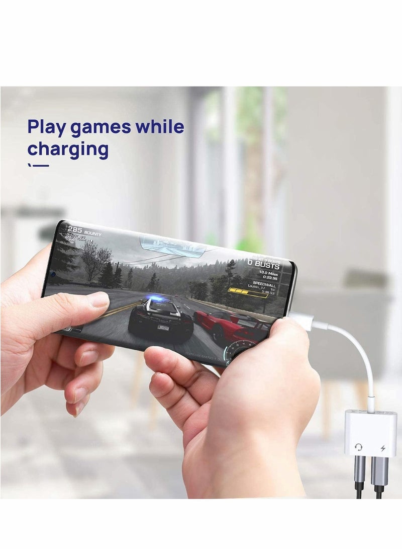 كاست ويف USB Type C إلى 3.5 مم سماعة رأس ومحول الشاحن 2 في 1 Aux Aux Audio Jack HI RES DAC سلك سريع الشحن متوافق مع Pixel 4 3 XL Galaxy S20 S20+ S10 بالإضافة إلى ملاحظة 20 - Image 4