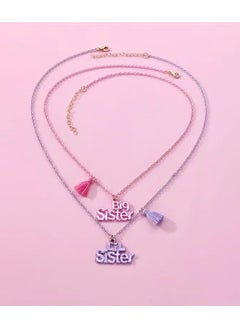 Goolsky 2Pcs/set Sweet Big Sister & LiL Sister Letter Pendant Chain Necklace, BFF Friendship Jewelry Gifts For Best Friend  - Image 4