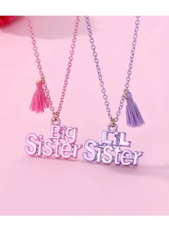 Goolsky 2Pcs/set Sweet Big Sister & LiL Sister Letter Pendant Chain Necklace, BFF Friendship Jewelry Gifts For Best Friend  - Image 5