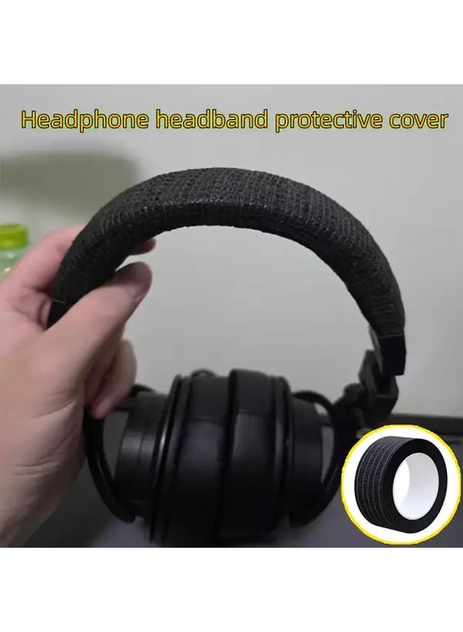3pcs Khaki Earphone Protective Covers with Sponge Headband Anti Slip Sweat Absorbent - Image 3