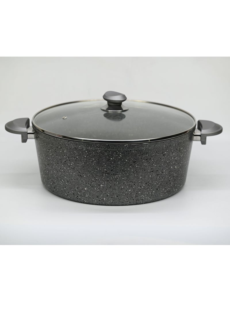34Cm Granite Casserole Gray Color