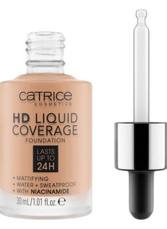 Catrice HD Liquid Coverage Foundation | High & Natural Coverage | Vegan & Cruelty Free (040 | Warm Beige)  - Image 1