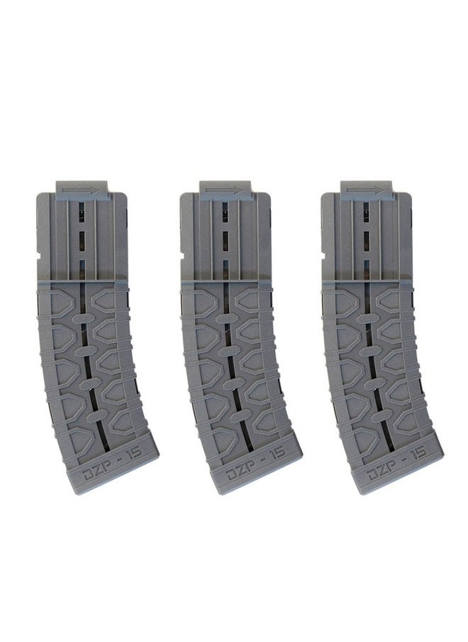 Dart Zone - Pro-Series 3X15-Round Standard-Length Darts Magazine For Toy Foam Blasters & Guns - Compatible W. Nerf Darts Gun Bullets & Pro Adventure Force Gun - For Foam Dart Gun & Soft Bullet Toy Gun - Image 1