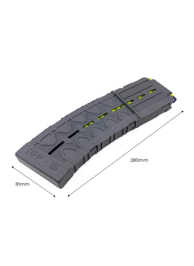 Dart Zone - Pro-Series 3X15-Round Standard-Length Darts Magazine For Toy Foam Blasters & Guns - Compatible W. Nerf Darts Gun Bullets & Pro Adventure Force Gun - For Foam Dart Gun & Soft Bullet Toy Gun - Image 1
