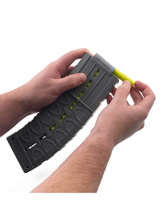 Dart Zone - Pro-Series 3X15-Round Standard-Length Darts Magazine For Toy Foam Blasters & Guns - Compatible W. Nerf Darts Gun Bullets & Pro Adventure Force Gun - For Foam Dart Gun & Soft Bullet Toy Gun - Image 1
