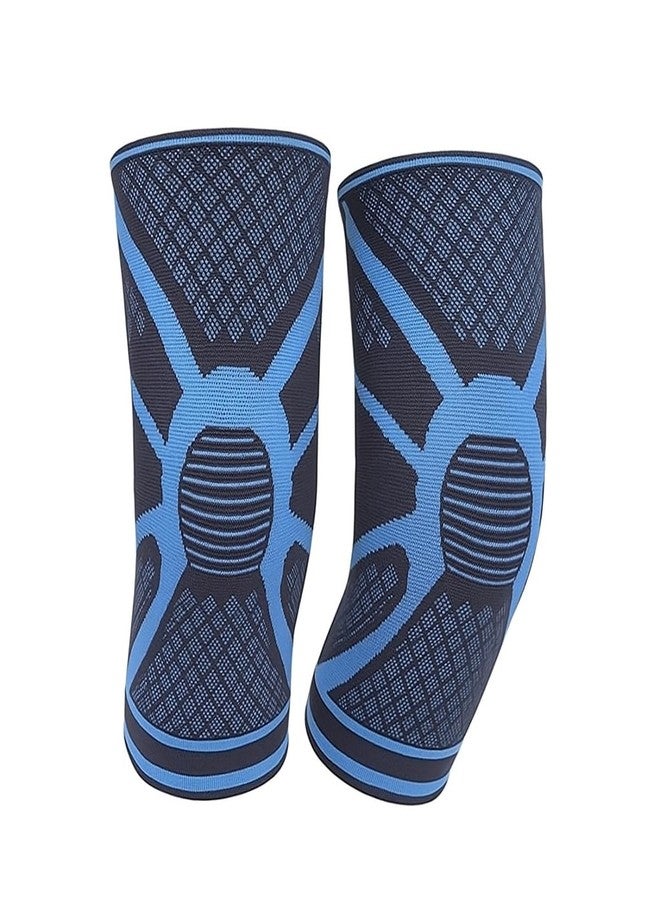 Q DEVICES Comfeel Knee Cap, 1 Pair of Knee Sleeves, Compression Support Sleeve with Non-Slip Design for Workout, Sports, Meniscus Tear, ACL & Arthritis Pain Relief, Unisex (XXL) - Image 1