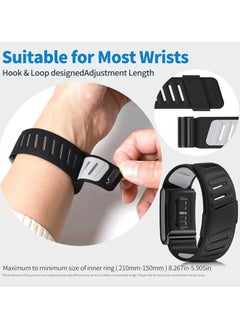 SPECTON specton Comfort Durable Silicone Wristband Compatible with WHOOP 4.0 Band, Soft Silicone Sports Loop Strap for Men & Women, with U Shaped Connector - grey  - Image 4