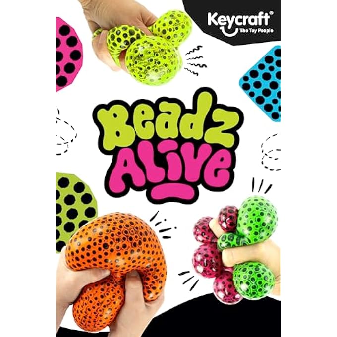 Keycraft Beadz Alive Giant Ball | Sensory Fidget Toy | Stress Relief | Squeeze Toy for Kids| One Sent at Random - Image 2