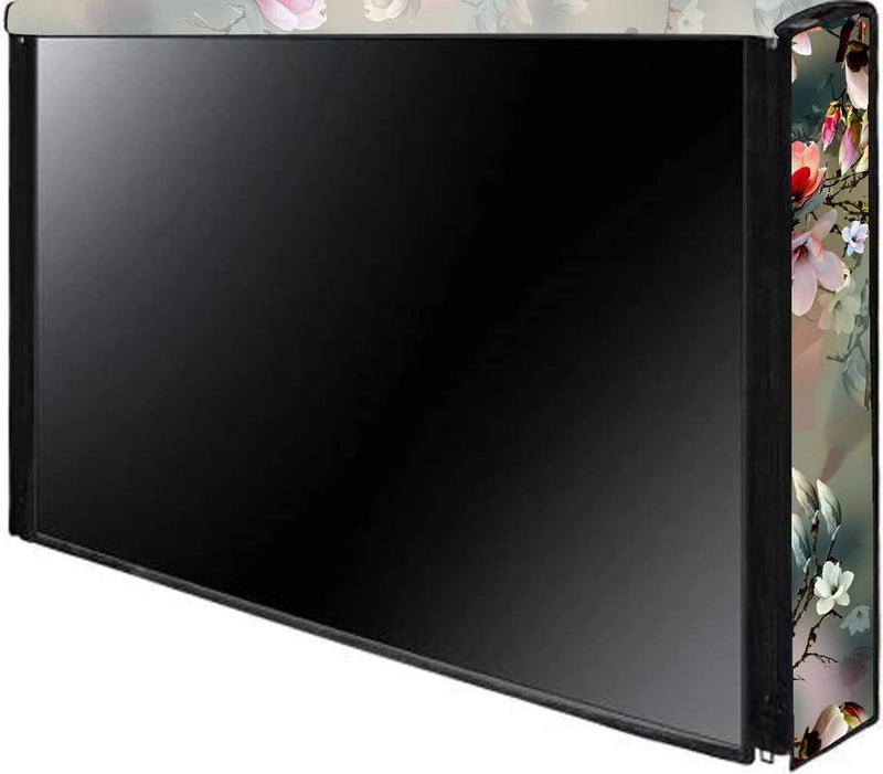 NERHA PVC Dustproof and Waterproof Printed LED TV Cover 50 Inch (Green) - Image 2