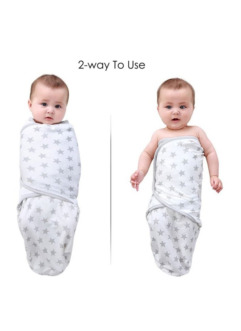 Y&D SYOSI, Baby Swaddle Sleep Sack with Hat Set for 0-3 Months, 3-Pack Soft Cotton Newborn Adjustable Wrap Girls Boys, Nursery Blanket Essentials  - Image 3