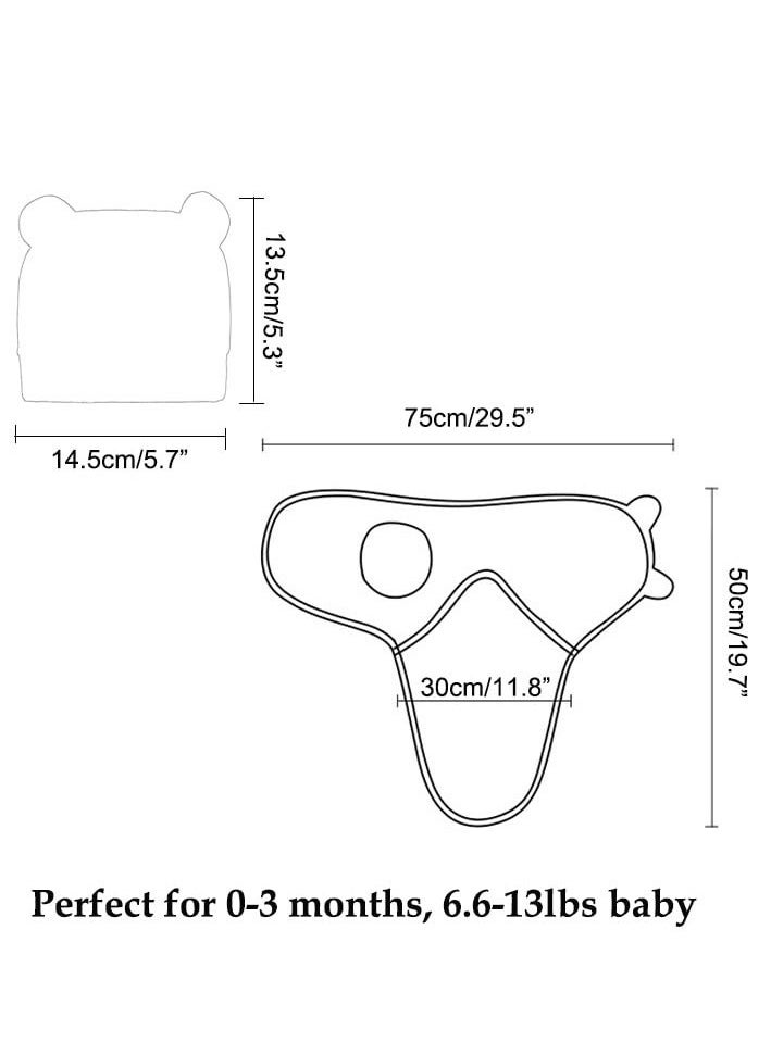 Y&D SYOSI, Baby Swaddle Sleep Sack with Hat Set for 0-3 Months, 3-Pack Soft Cotton Newborn Adjustable Wrap Girls Boys, Nursery Blanket Essentials  - Image 2
