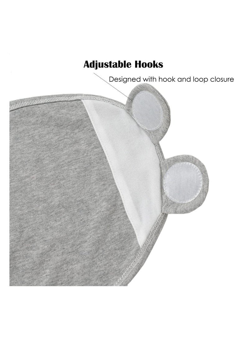 Y&D SYOSI, Baby Swaddle Sleep Sack with Hat Set for 0-3 Months, 3-Pack Soft Cotton Newborn Adjustable Wrap Girls Boys, Nursery Blanket Essentials  - Image 5