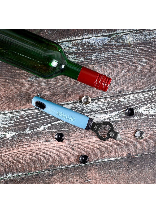 DELCASA Delcasa DC3341 Stainless Steel Bottle Opener, Silver/Blue  - Image 2