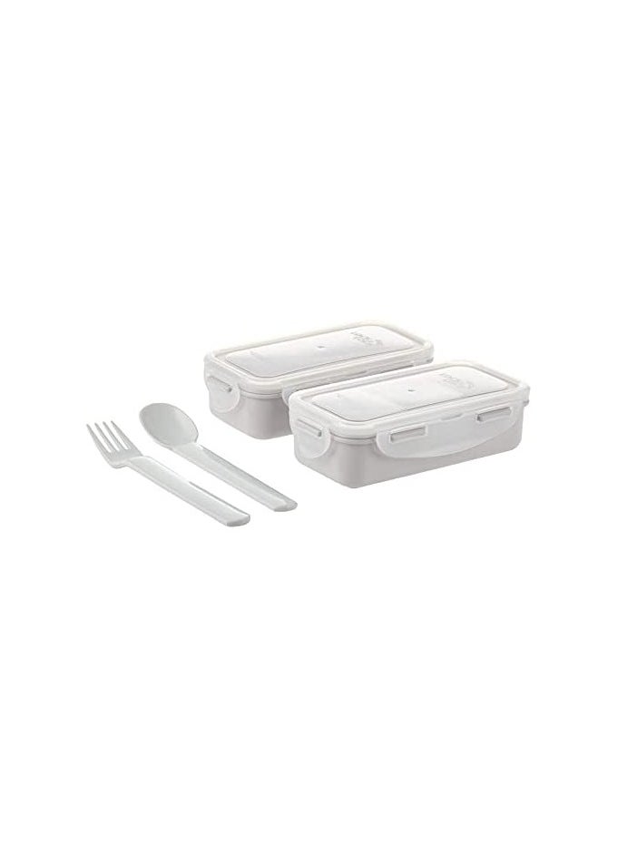 LOCK & LOCK LocknLock 2PC Insulated Lunch Bag Set - Black, Airtight and BPA-Free Containers  - Image 3